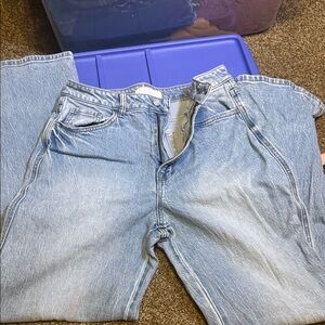 Women's Classic Light Blue Wide Leg Jeans